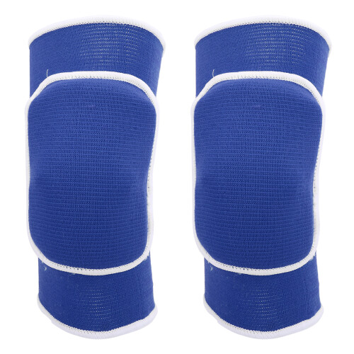 1 paio di ginocchiere 8,1 in x 5,3 in cotone+spugna blu