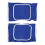 1 paio di ginocchiere 8,1 in x 5,3 in cotone+spugna blu 12