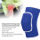 1 paio di ginocchiere 8,1 in x 5,3 in cotone+spugna blu 7