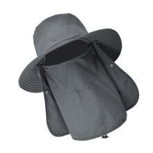 Cappellino da pesca 56-62 cm, visiera da 10 cm, UV viso/collo - Blu