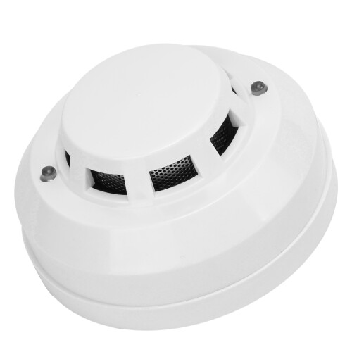 Smoke Detector Wired Fire Alarming Sensor for Domestic Commercial LED Indicator 9‑24V