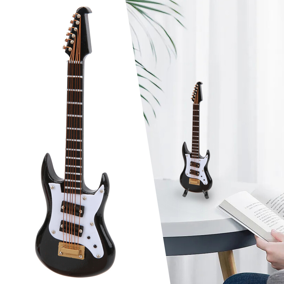 Guitar Model Plastic Material Mini Musical Instrument Desktop Ornament with Stand Storage Box-image-OPC-PHVZMCW-NEW