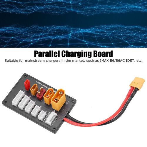 XT60 Lipo Parallel Charging Board Lipo Battery Charger 2S‑6S Parallel Balanced Charging Adapter 2