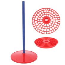 Porte-pipettes à 98 puits en plastique rouge, 46,5 23 cm