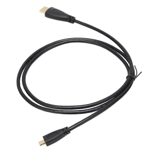 Câble d'extension HDMI A vers D 1.4V 1 m PVC noir 1