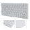 K03 Set Tastiera e Mouse Senza Fili, 2.4G Mini, ABS 16