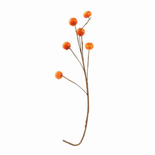 Branche de citrouilles à six têtes, 65 cm, mousse plastique. 1
