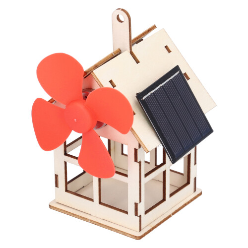 Kit de bricolage maison en bois moulin à vent solaire 7+ 1