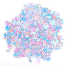 Paillettes brillantes en forme de fleur 30 g par sachet blanc