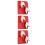 3 pezzi di scarpe diamantate rosse 30# denti a freccia 8
