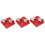 3 pezzi di scarpe diamantate rosse 30# denti a freccia 10