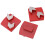 3 pezzi di scarpe diamantate rosse 30# denti a freccia 16