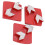 3 pezzi di scarpe diamantate rosse 30# denti a freccia 11