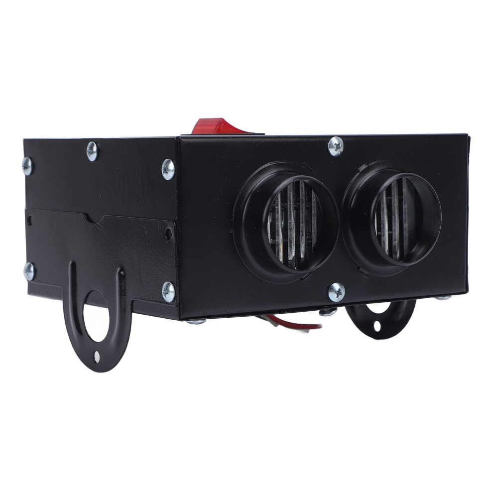 2 Hole Car Heater Dc 12V 600W Portable Small Electric Windshield Defroster Kit Warmer Defogger For Truck Vehicle Winter 4261322713566