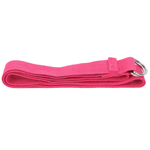 DRingBuckle sangle de yoga non élastique 183  3,8 cm rose rouge 1