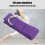 Sangle de yoga en coton violet 183  3,8 cm Boucle en D 7