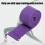 Sangle de yoga en coton violet 183  3,8 cm Boucle en D 6