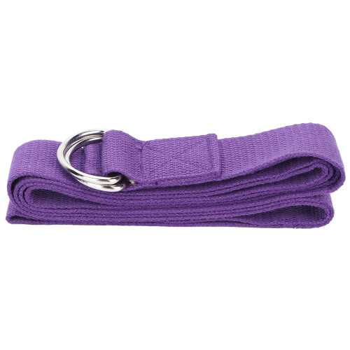 Sangle de yoga en coton violet 183  3,8 cm Boucle en D 1