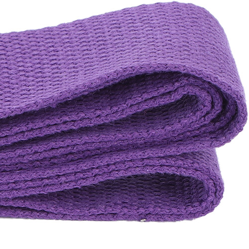 Sangle de yoga en coton violet 183  3,8 cm Boucle en D 2