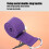 Sangle de yoga en coton violet 183  3,8 cm Boucle en D 5