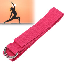 DRingBuckle sangle de yoga non élastique 183 3,8 cm rose rouge