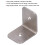 Support d’angle 50x50mm, 79 g, Couleur : tel que montré 6
