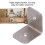 Support d’angle 50x50mm, 79 g, Couleur : tel que montré 5