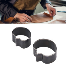 Set di stampi in acciaio per cuoio a forma di frutta, 2 pezzi, 34 mm e 44 mm.