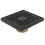 Highgrade Scarico a pavimento antico, 1010 cm Nero 1