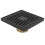 Highgrade Scarico a pavimento antico, 1010 cm Nero 16