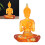 Buddha seduto - Resina trasparente, 18x11,5x6 cm 1