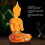 Buddha seduto - Resina trasparente, 18x11,5x6 cm 4