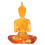 Buddha seduto - Resina trasparente, 18x11,5x6 cm 2