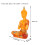 Buddha seduto - Resina trasparente, 18x11,5x6 cm 7