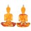 Buddha seduto - Resina trasparente, 18x11,5x6 cm 13