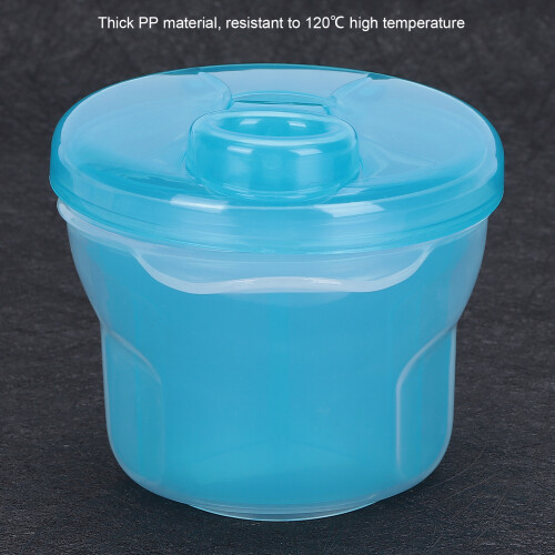 Baby Milk Powder Formula Dispenser Feeding Storage Container Double Layer Detachable BoxBlue 2