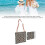 Ensemble sac et serviette de plage Type 2 - coton QuickDry bleu marine 4