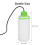 Bottiglia mini per annaffiare da 1,0 L 23x9 cm, trasparente, portatile 10
