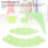 Set di 5 sagome per trapuntatura, verde trasparente 9