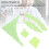 Set di 5 sagome per trapuntatura, verde trasparente 11