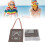 Type 1 Coton Séchage rapide Sac pour serviette de plage rayé Taille L 3