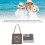Type 1 Coton Séchage rapide Sac pour serviette de plage rayé Taille L 4