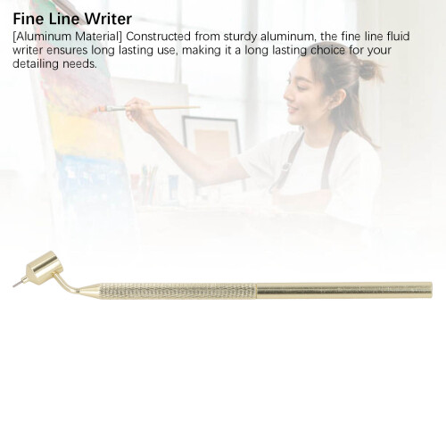 Penna per pittura a linea sottile inclinata 0.7mm argento 2