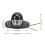 Lampe de plaque d'immatriculation 24 V 6 LED noir étanche 12
