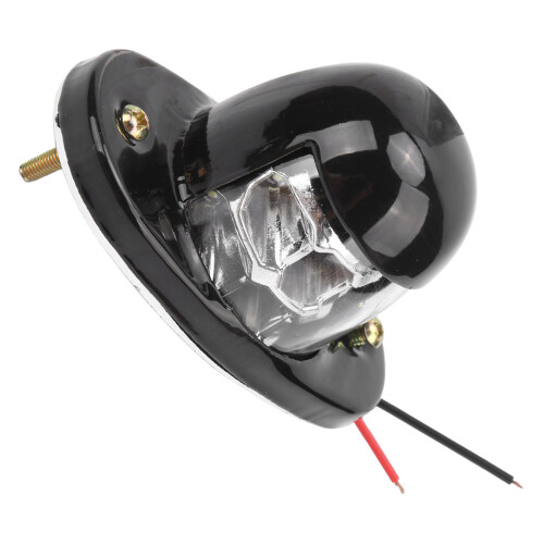 Lampe de plaque d'immatriculation 24 V 6 LED noir étanche