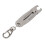 Portachiavi con filetto a due scale 13x2,6x0,4 cm Argento 11