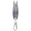 Portachiavi con filetto a due scale 13x2,6x0,4 cm Argento 3