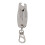 Portachiavi con filetto a due scale 13x2,6x0,4 cm Argento 7