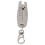 Portachiavi con filetto a due scale 13x2,6x0,4 cm Argento 6