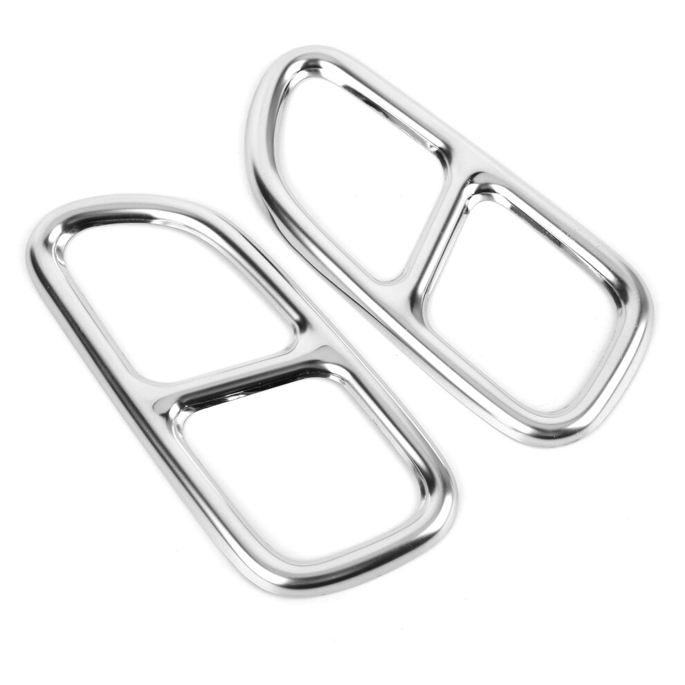 Car Quad Exhaust Tip Trim Stainless Steel Glossy Replacement For Mercedesbenz Cla 20132015 9461322717204